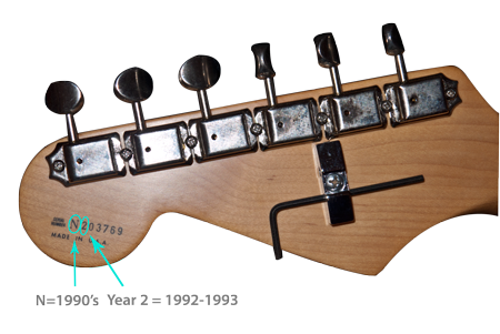Fender pot serial numbers